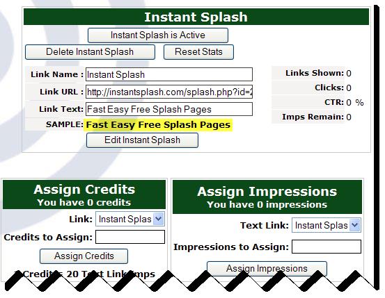 You can assign credits or impressions, or move impressions