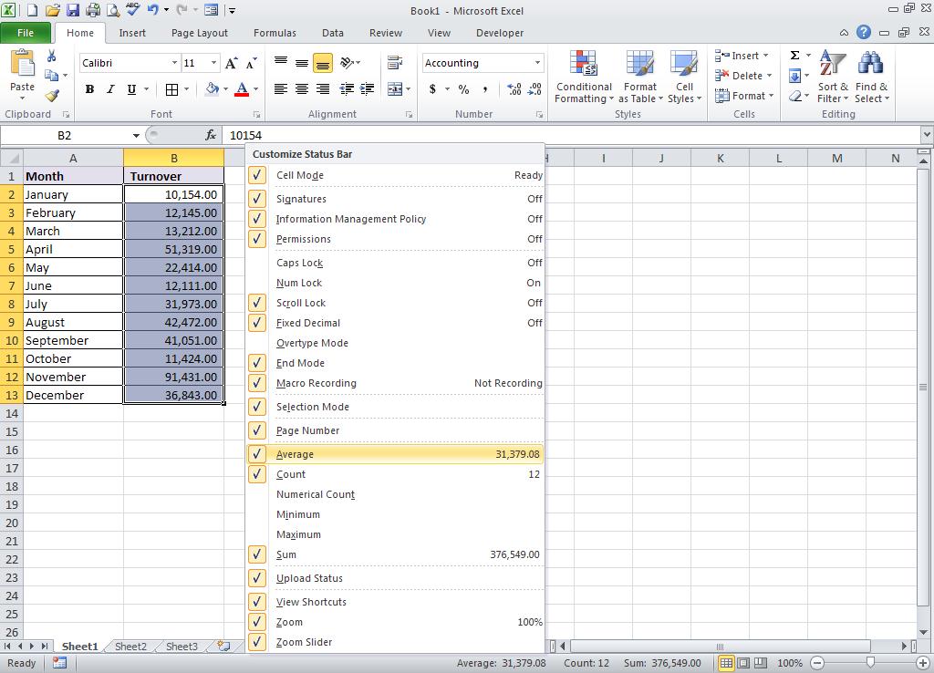 The old look of Excel menus and buttons has been replaced with this new Ribbon, with tabs you click to get to commands.