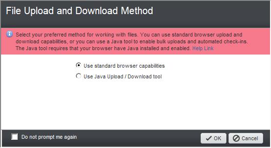 Click Get to download the file. The File Upload and Download Method window appears.