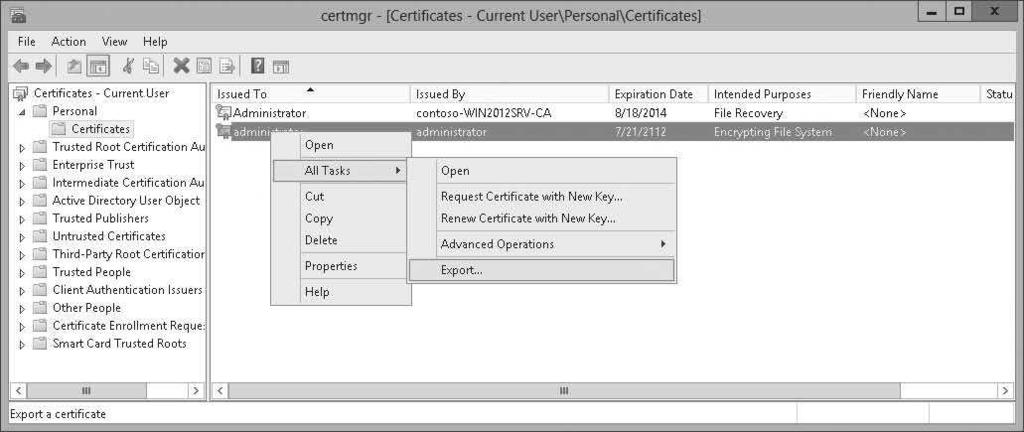 When the Certificate Export Wizard starts, click Next. 6.