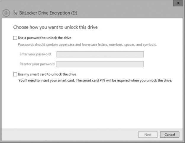 TURN ON BITLOCKER GET READY. To turn on BitLocker on a computer running Windows Server 2012, perform the following steps: 1. Click the Start button, and then click the Control Panel. 2. Click System and Security and click BitLocker Drive Encryption.