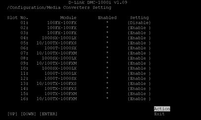 media converter. 2-2-4 Media Converters Status Figure (15.