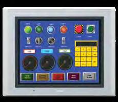 WindO/I-NV2 OI Touchscreens Switches, Pilot Lamps, and Meters Hundreds of colorful pushbuttons, switches and meter images can give your display a