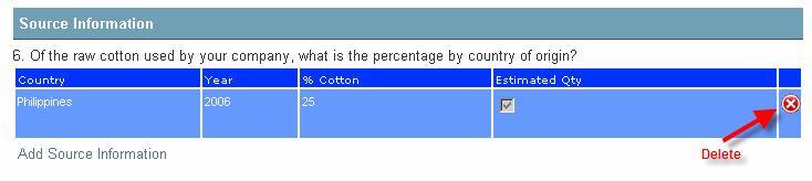 Cotton Council International Database Page 37 of 213 Source Information Overview The purpose of this form is to record the raw cotton usually a company by country of origin and the type of HVI