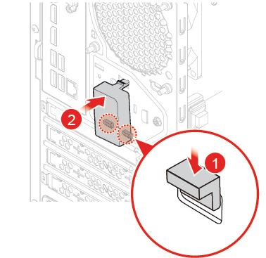 Figure 82. Installing the rear Wi-Fi antenna cover Replacing the internal speaker Attention: Do not open your computer or attempt any repairs before reading the Important Product Information Guide. 1.