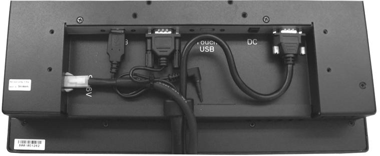 Tighten the screws of the Display cable until the connectors are fastened securely. 5. Switch on power to the monitor, then to the computer system.