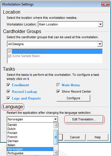 A translation table allows the user to make changes to the translation or to translate into a language not yet provided by Jolly.