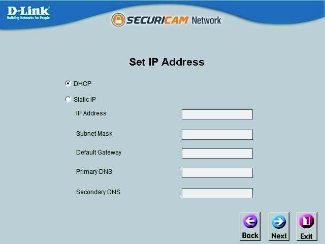 Step 5 Select Static IP if your Internet Service Provider has provided you with connection settings, or if you wish to set a static