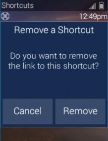 Using the Shortcut Popup Menu: After items have been added to the Shortcut Popup Menu, it is easy to launch devices/activities.