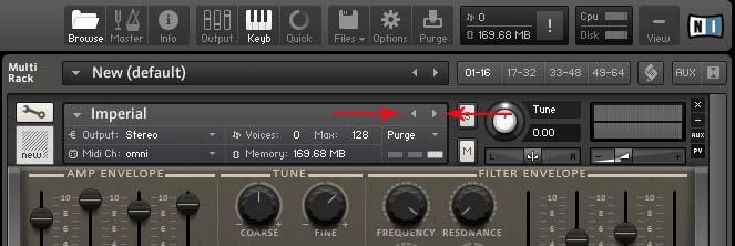 Now all you have to do is double click one of the presets and this will load the preset into Kontakt.