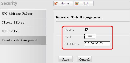 71 ENGLISH - Enable: Check or uncheck to enable or disable the remote web-based management feature. - Port: Enter a port number for remote web-based management.