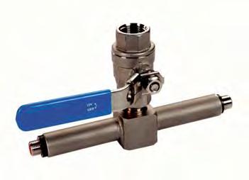 ball valve, up to DN 65 (R2 1/2 ) with Measuring section 1/2 External thread Pipe (outerø x wall thickness) Total