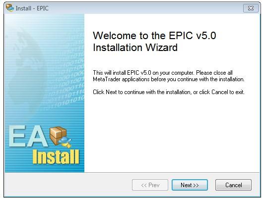 By giving it permission to run, you will bring up the Installation Wizard.