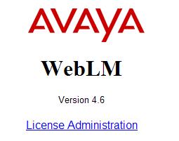In the screen shown below, click Launch WebLM License Manager. In the resulting screen, click License Administration. A Logon screen is presented (not shown).
