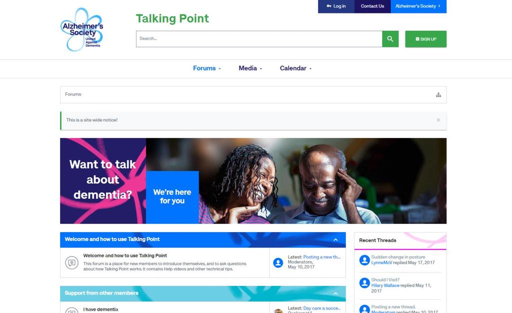 This guide will help explain how to use Talking Point an online support community for anyone affected by dementia.