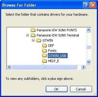 4. Specify the folder where the driver to be installed is saved. Specify the following folder, and click [OK].