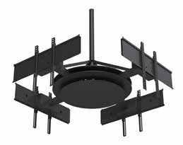 Multi-Display Ceiling Mount with Four Telescoping Arms Multi-Display Ceiling Mount with Six
