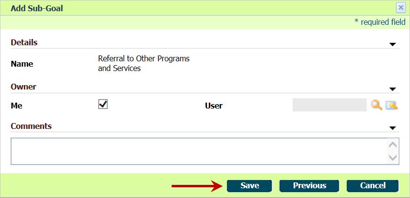 8.6.3 Add Plan Item Fields on the Plan Item page will vary depending on the activity. 8.6.3.1 Add Plan Item System Steps Step 1: Service Plan Home Page Click the Plan Content tab.