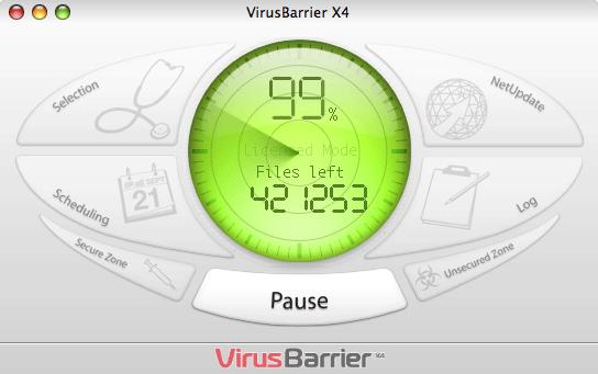 HOW THE PRODUCT LOOKS: VIRUS PROTECTION WITH A MAC-LIKE FACE Intego VirusBarrier X4 was created for the OS X operating system, and