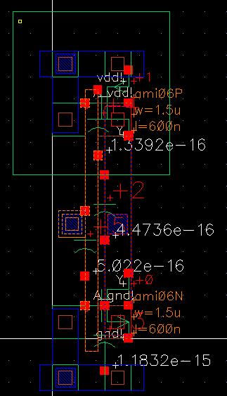 STEP 7. Setup output traces In Virtuoso Analog Design Environment window, select Outputs => to be plotted => Select on Schematic.