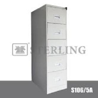 Recess Handle c/w Ball Bearing Slide Colour Option : Light Grey OR Beige OR 2 Tone 5 Drawers Filing Cabinet Code : S106/5A Size : 1620(H) x 625(D) x 465(W)mm