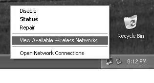 The Connect to Wireless Network screen appears.