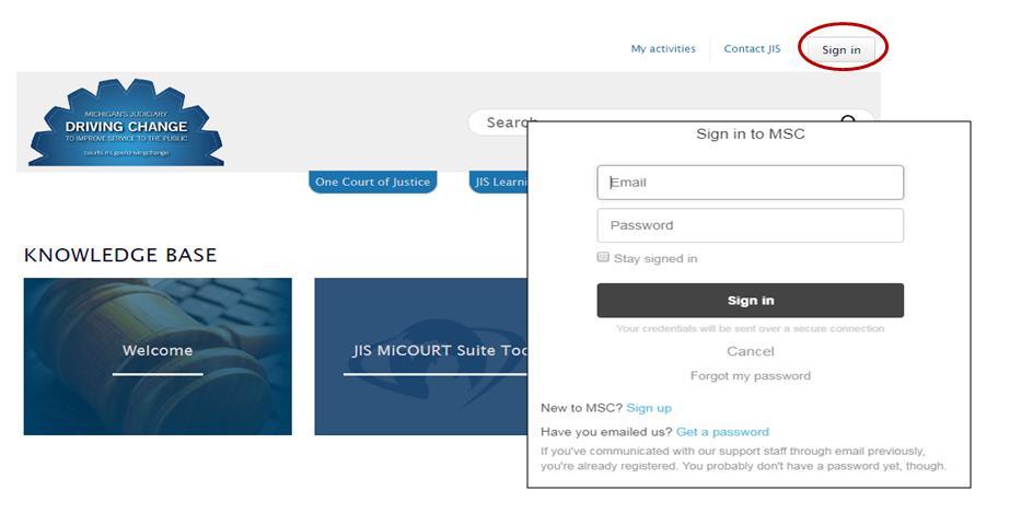 Purpose: To provide information about the JIS Service Desk ticket system. This is an online tool used to track a user request or report an issue with a MiCOURT JIS application.