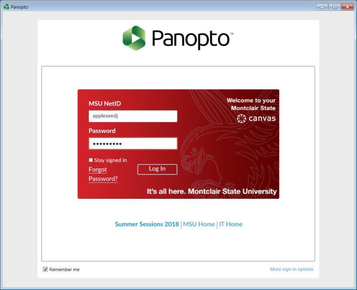 Accessing Panopto You will have access to Panopto after you attend a Panopto training session.