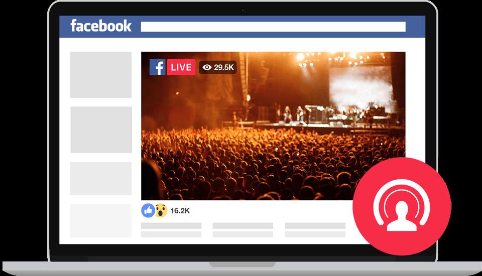 Stream to your followers Facebook