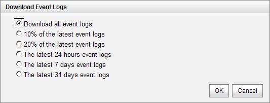 5.6.2 Event Log The Event log tab provides a log or event messages.