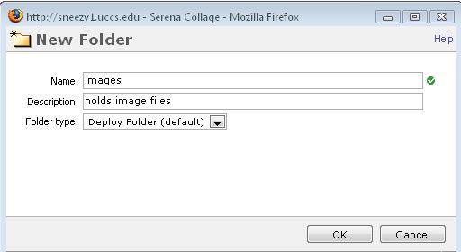 where, or if, this text will appear in your site. Folder Browse to select the folder to which the item will be uploaded. Contents Select Upload File.