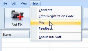 Buy and Register software To buy the software You can goto our website (http://www.tutusoftware.