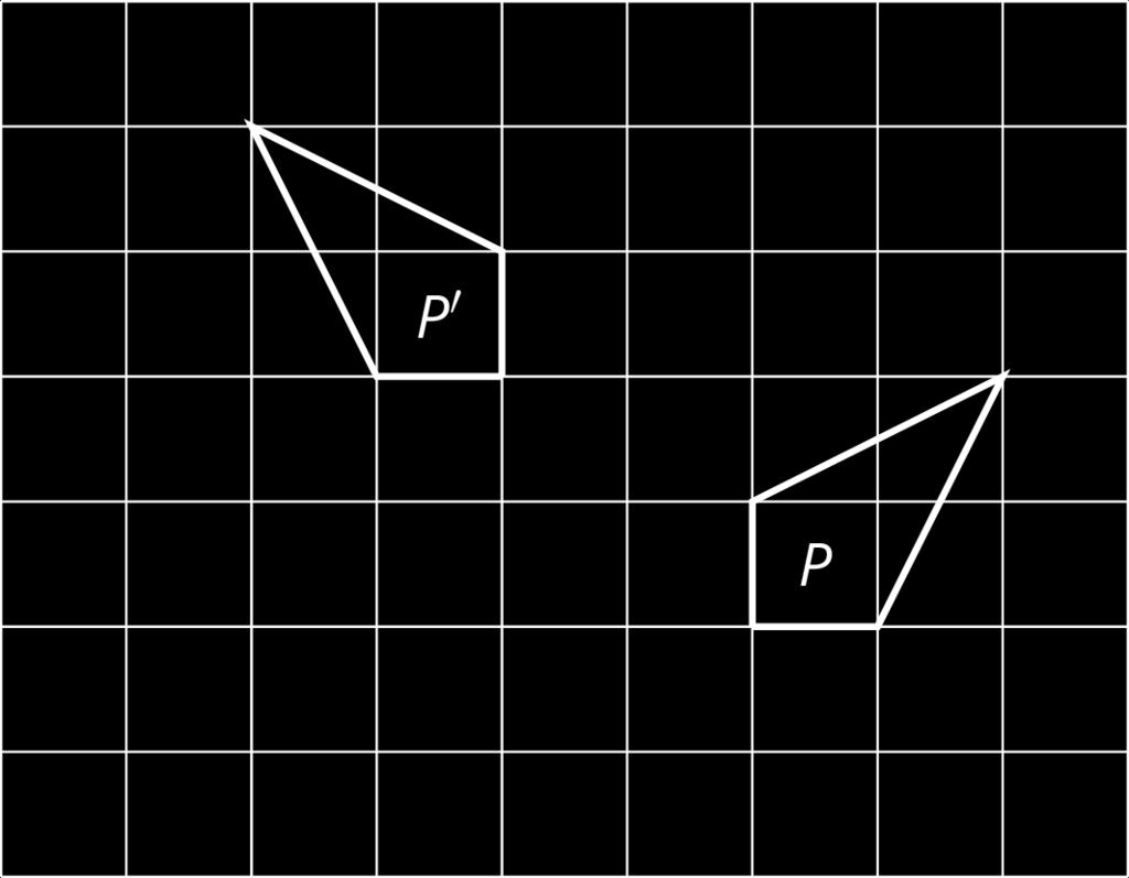 Unit 1, Lesson 6: Describing Transformations Let s transform some polygons in the coordinate plane. 6.1: Finding a Center of Rotation Andre performs a 90-degree counterclockwise rotation of Polygon P and gets Polygon P, but he does not say what the center of the rotation is.