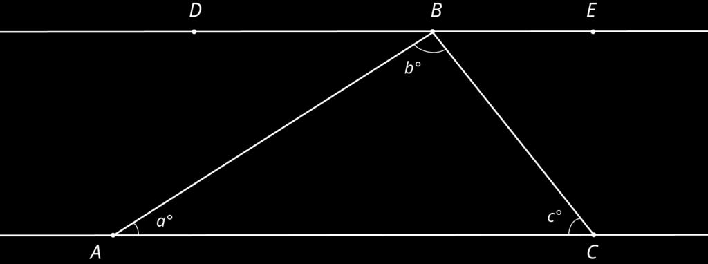 16.3: Every Triangle in the World Here is. Line is parallel to line. 1. What is? Explain how you know. 2. Use your answer to explain why. 3.