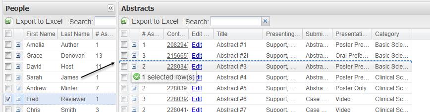 Clarivate Analytics ScholarOne Abstracts Review Administrator Guide Page 9 Assign Multiple to Single To assign multiple abstracts to a single reviewer, follow the same process, but select the