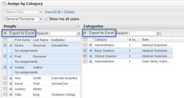 Clarivate Analytics ScholarOne Abstracts Review Administrator Guide Page 18 Note: To unassign a category from a reviewer, click on the word Remove next to the category in the reviewer s expanded view.