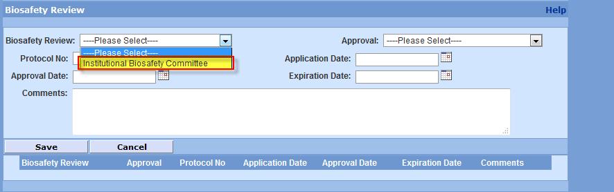4. Click the drop-down box in the field labeled Approval and select a status appropriate to
