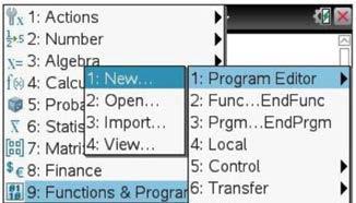 These steps lead through figures 2a, 2b, and 2c to arrive at figure 2d, which has the program editor on the right