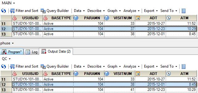 Detecting Data Discrepancies 2 Differing order variables or order variables differing?