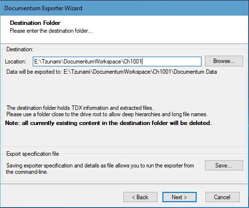 Figure 2-7 Multiple Filter Properties with OR Condition 10. Click Next. The Destination Folder screen appears. Figure 2-8: Destination Folder Screen 11.