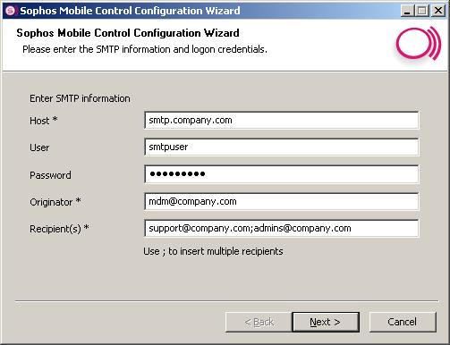 Installation guide 8. Note that these credentials are needed to log on to the web interface. Click OK.