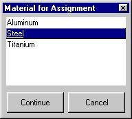 A. Next we want to change the material properties from the default of Aluminum to Steel.