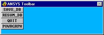 Using this window, allows you to input commands directly to ANSYS.