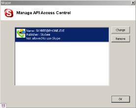 Manage other program s access to