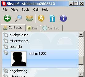 your Skype Contacts.