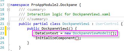Model View ViewModel - Dockpane In Classic WPF,