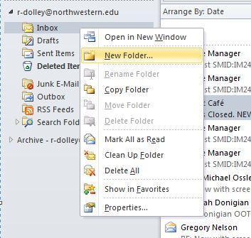 EMAIL: How Do I Organize Emails with Folders? Folders provide a useful way to manage your messages.