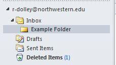 Click in the Select where to place this folder field if you wish to change where your folder will be