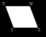 4. Find the area rhombus XWZY. 7 4 5. For an exterior angle of 24 in a regular polygon, find the number of sides and the measure of each interior angle. 6.