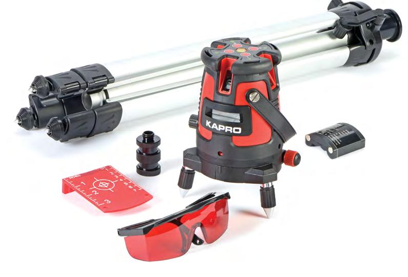 KAPRO TOOLS WITH VISION INDOOR OUTDOOR AND TILT M O D E 6 Red laser beams,